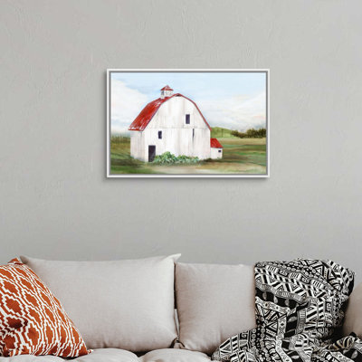 «Red Barn I» par Isabelle Z - reproduction d'art sur toile