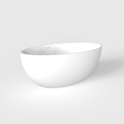 Baignoire de trempage autoportante à surface solide de 67 pouces pour salle de bain