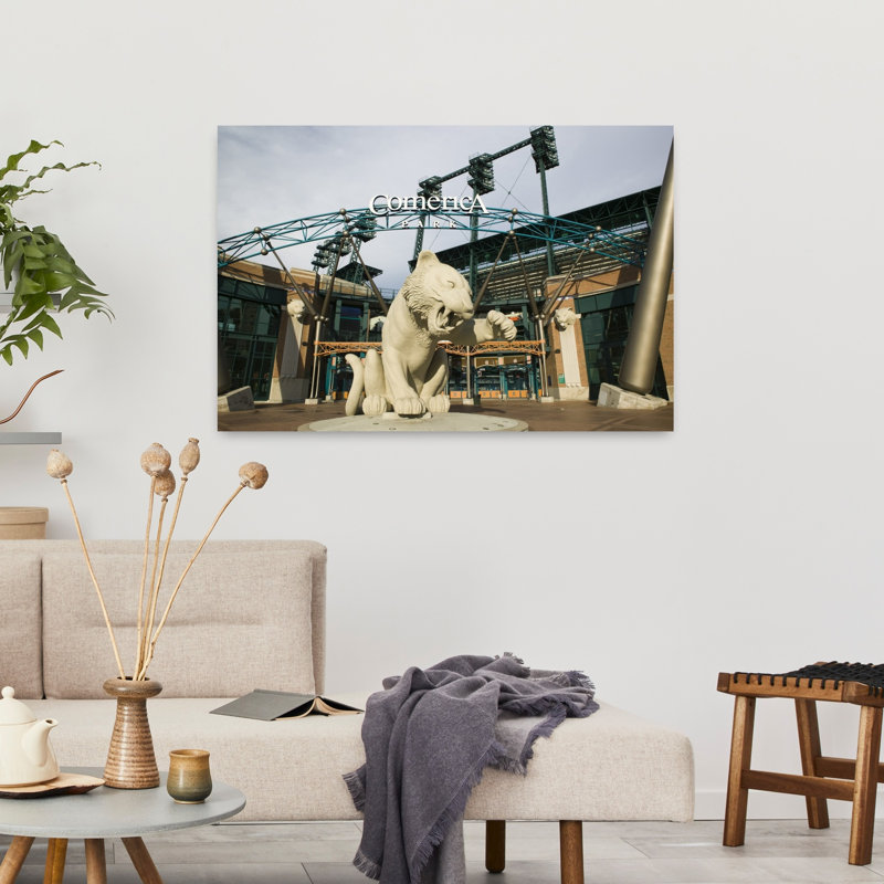 Home of the Detroit Tigers Baseball Team Comerica Park Detroit Michigan USA 1 Piece Wrapped Canvas Wall Art