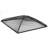 Square Steel Mesh Black Fire Pit Spark Screen Cover-39385664