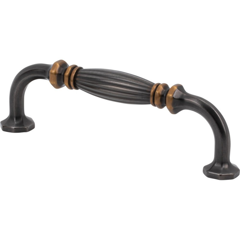 Roscato Pull, Unlacquered Brass, 3 3/4"