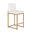 Off-White Seat/Gold Frame