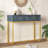 Console Table Entryway Table, Modern Sleek Console Table With Storage, Narrow Console Table With Two Drawers With Stripe Design For Living Room Hallway Entryway, White-1505746242