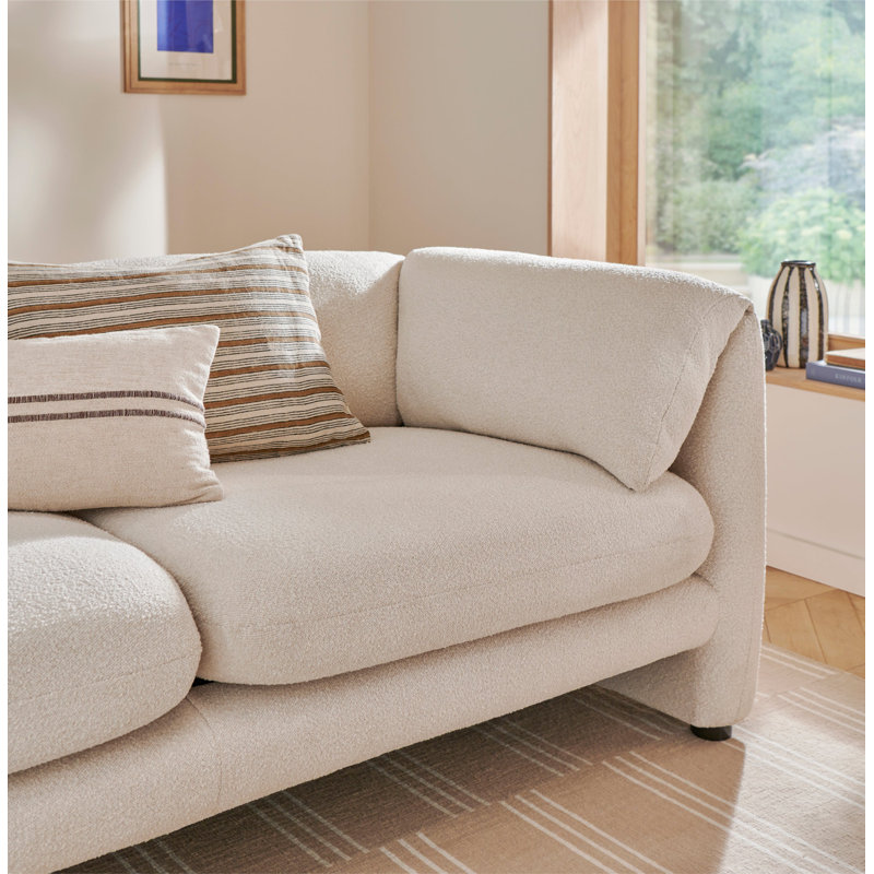 Lucinder 3 Seater Boucle Cream Sofa 