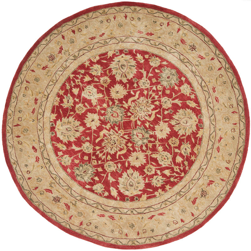 Tingley Hand Tufted Wool Oriental Rug, Round 8'
