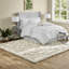 Ensemble de literie élégant 7 pièces, édredon en polyester capitonné, très grand blanc pour les chambres luxueuses
