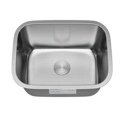Allora USA 16'' W Single Bowl Stainless Steel Undermount Kitchen Sink