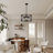 3 - Light Farmhouse Cross - Braced Metal Frame Chandelier