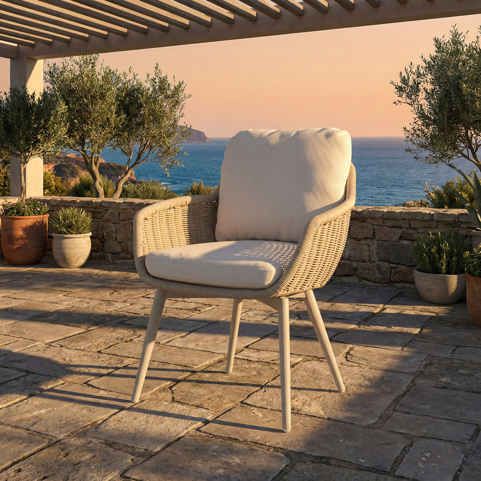 Teak Patio Armchair