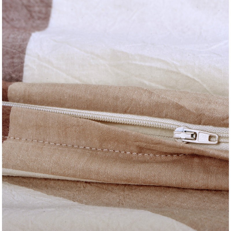 Polyester Duvet Cover with Pillow Shams Included, Queen Duvet Cover + 2 Standard Shams, Caramel