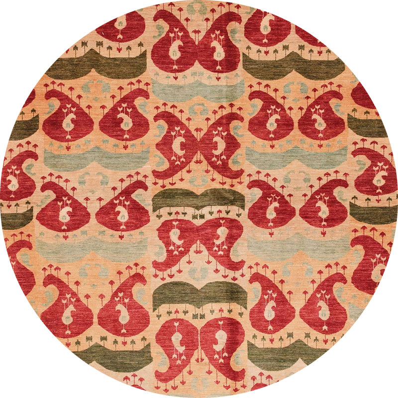 Tapis abstrait 4110, Rond 3 pi
