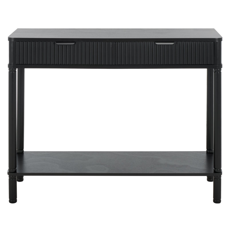 Remo 2 Drawer Console, Matte Black