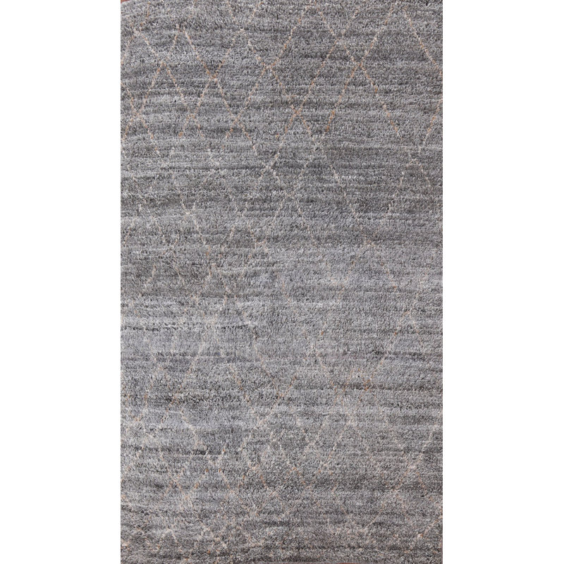 Tapis oriental marocain Trellis noué à la main 5 x 8