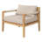 Mary Outdoor 2-Piece Acacia Wood Conversation Set with Woven Rope &  MGO Top-124485873
