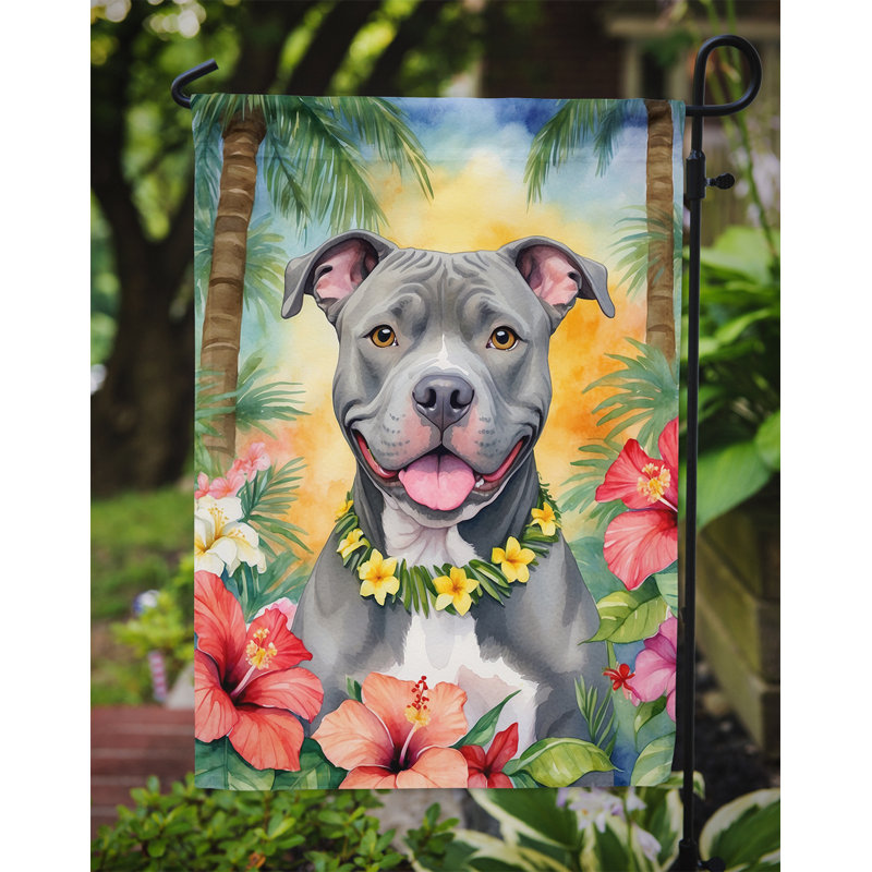 Drapeau de jardin en polyester double face H 15,5 po x l 11,25 po
