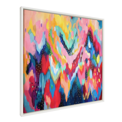EV Brushstroke 100 by Jessi Raulet of Ettavee Framed Canvas Wall Art Print