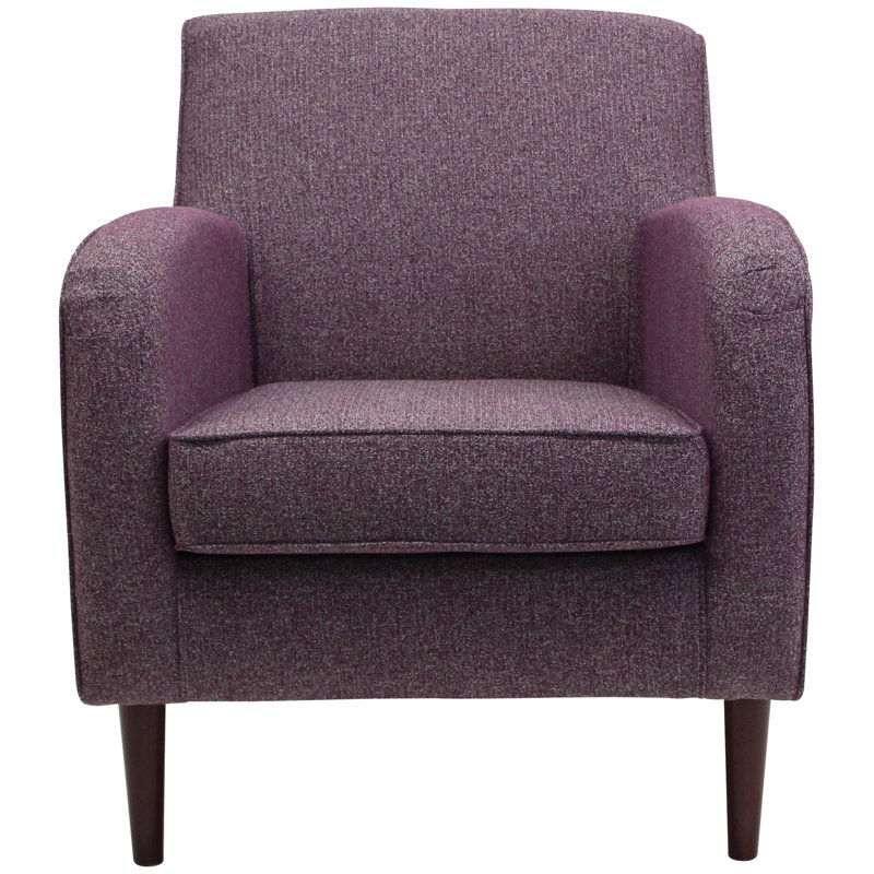 Larrabee Upholstered Armchair, Terrace Plum Purple
