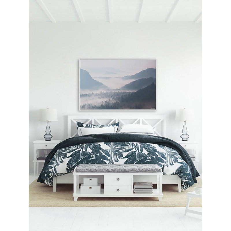 «Perfect Winter Day», reproduction encadrée, Cadre flottant blanc, L 18 po x H 12 po