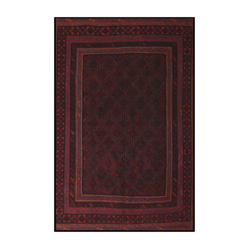 Tapis rouge à motif sud-ouest, Rectangle 6 pi x 9 pi