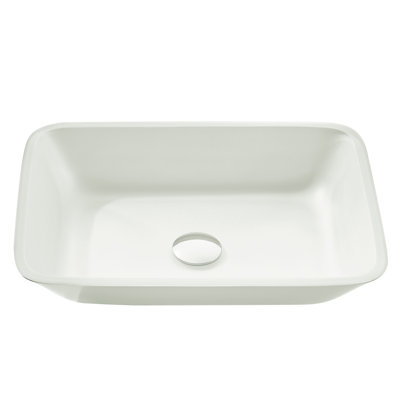 ANZZI Innovio 13'' Glass Rectangular Bathroom Sink