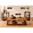 Alpine 3-Piece Living Room Table Set – 48" Live Edge Coffee Table with 27" 2-Tier End Table and 20" 3-Tier End Table-2068919199