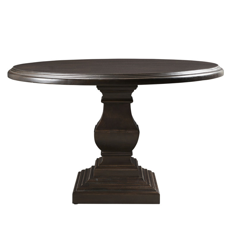Nimes Round Solid Wood Dining Table, 48" L x 48" W
