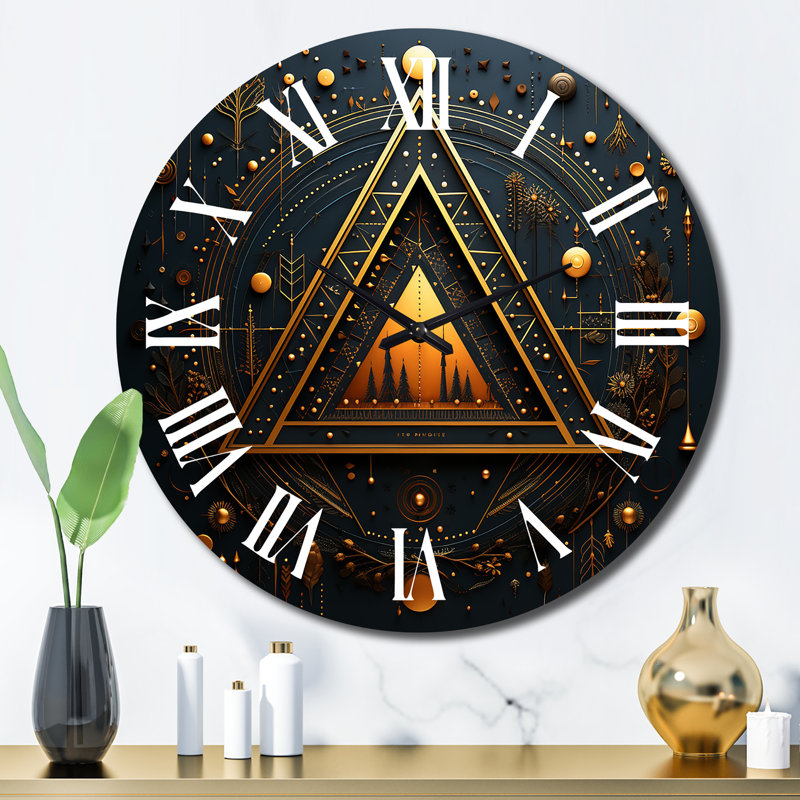 Horloge murale en métal, Grand