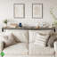 Console Console étroite 5,9 "avec prises de courant, canapé compact avec rangement, design épuré-1285995036