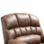 Très grand fauteuil inclinable électrique en cuir 42 po avec chauffage et massage-1429596283