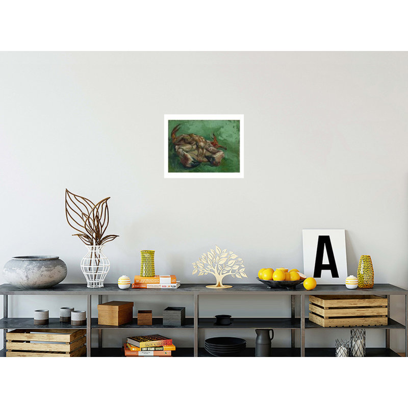 Un crabe sur son dos par Vincent Van Gogh - Impression Giclée, H 16 po x l 20 po