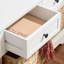 Banc de rangement en bois massif avec tiroirs Adayla-1139226666