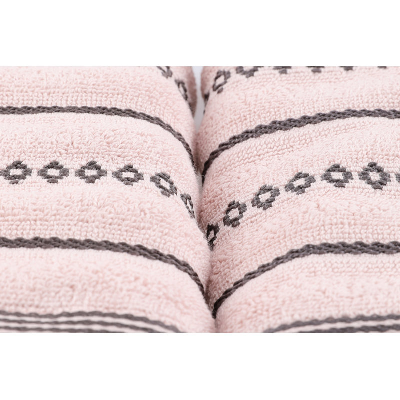 Ensemble de serviettes 6 pièces 100% coton, Brun poudre