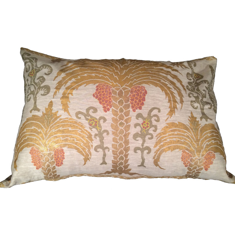Three Palms II Linen Rectangular Pillow Cover