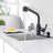 BATHLET Pull Down Kitchen Faucet with Soap Dispenser