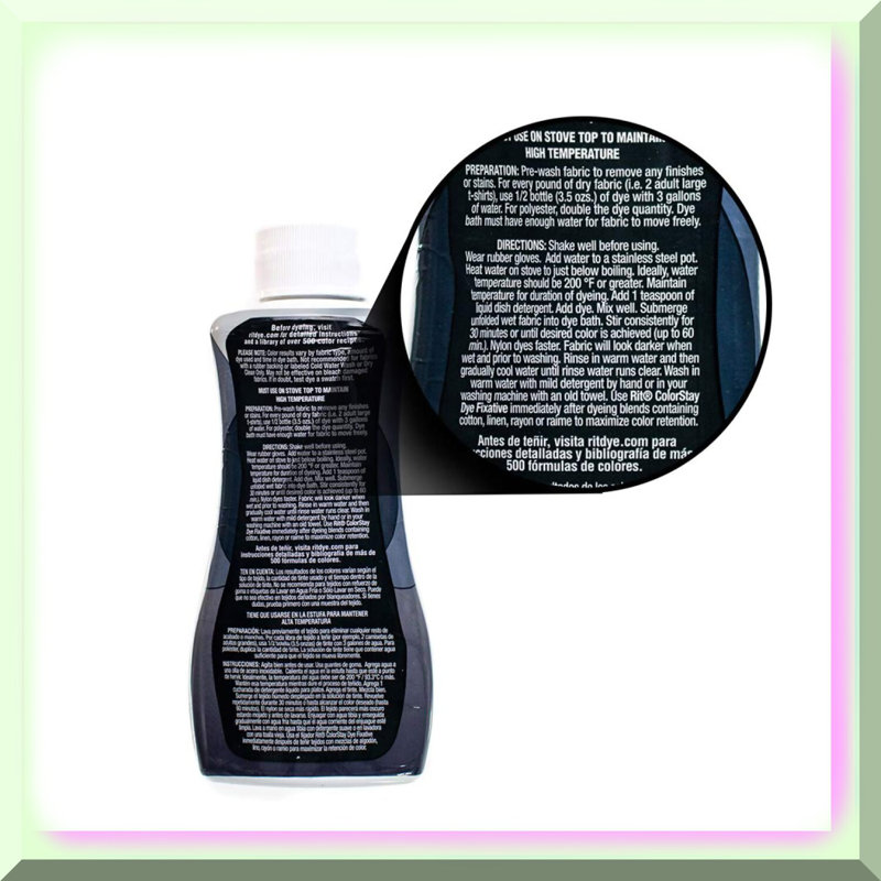 Graphite Fusion Liquid Fabric Dye 7oz Synthetic