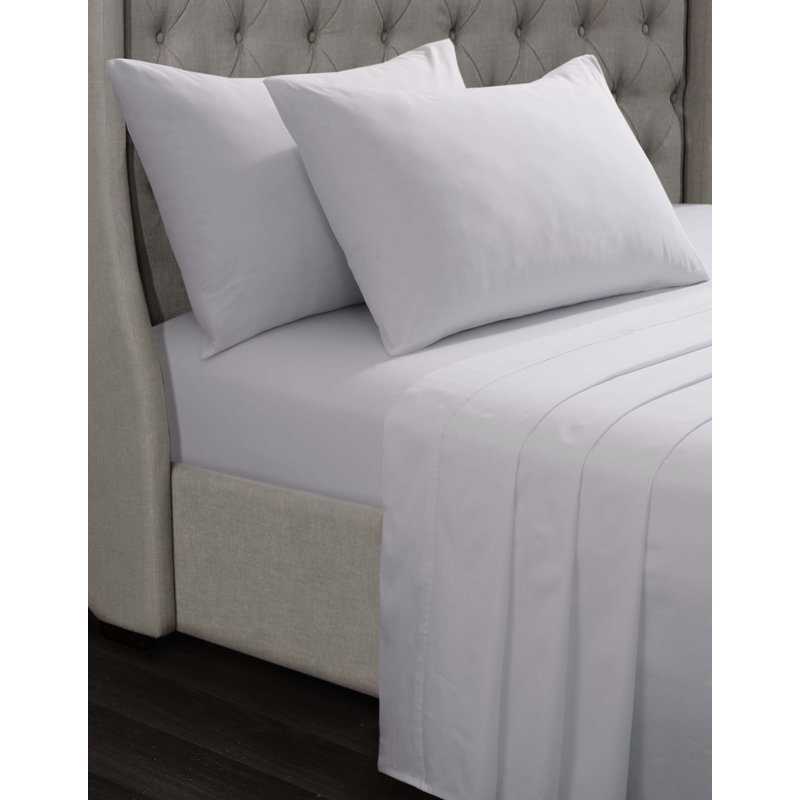 Bickerstaff Percale Fitted Sheet, Duck Egg, Kingsize (5')