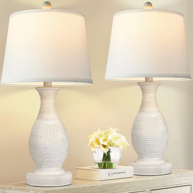 Lampe de table Margarita en résine USB