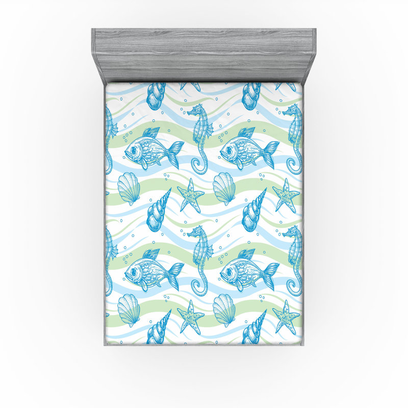 Ensemble de 2 drap-housse Ambesonne, Drap-housse de taille très grand californien