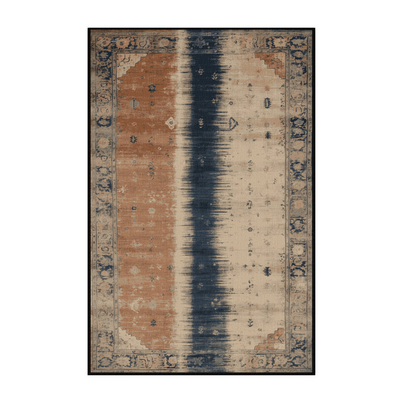 Tapis brun lavable à la machine, Rectangulaire 2 pi x 3 pi