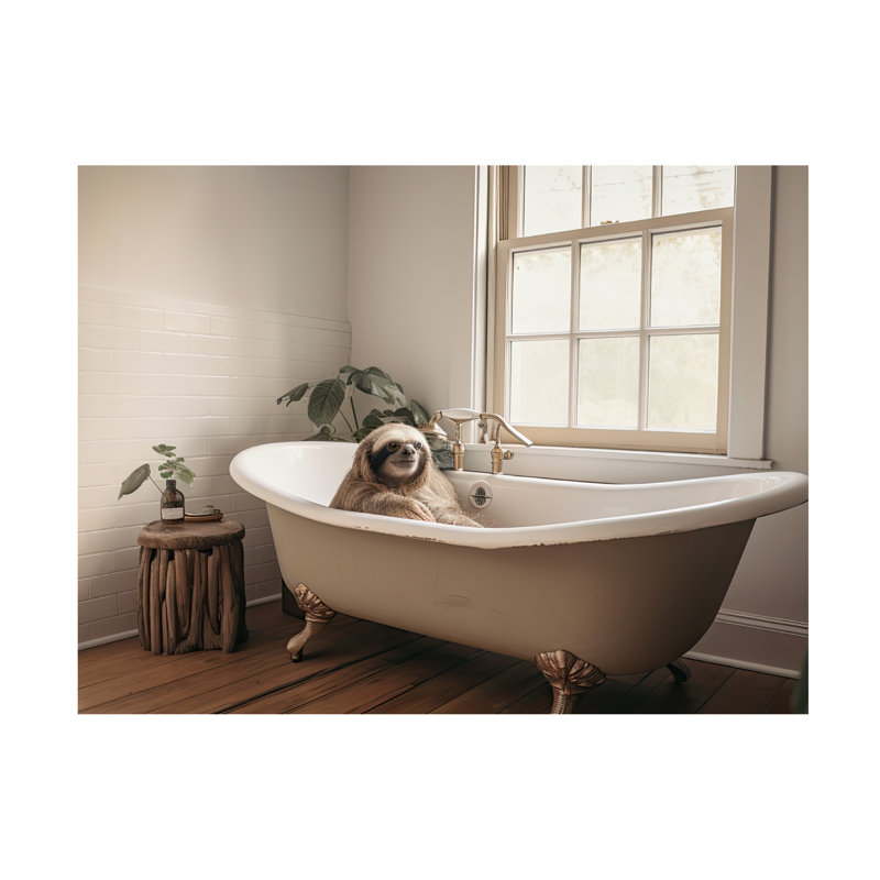 Art sur toile Sasha Bathtime 7, H 18 po x l 24 po