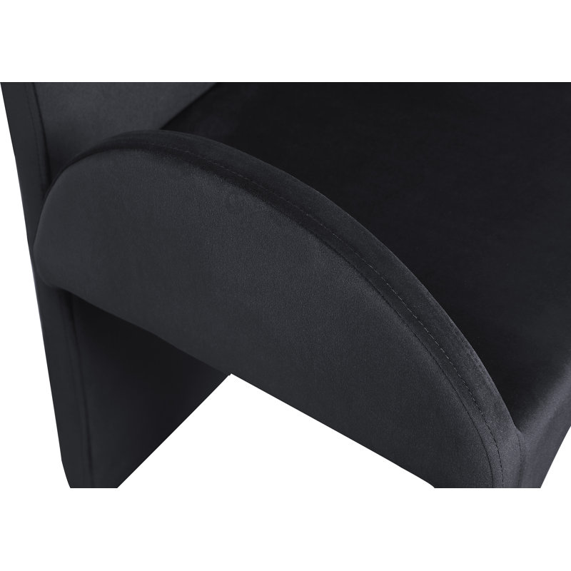 Fauteuil Caserta, Velours noir