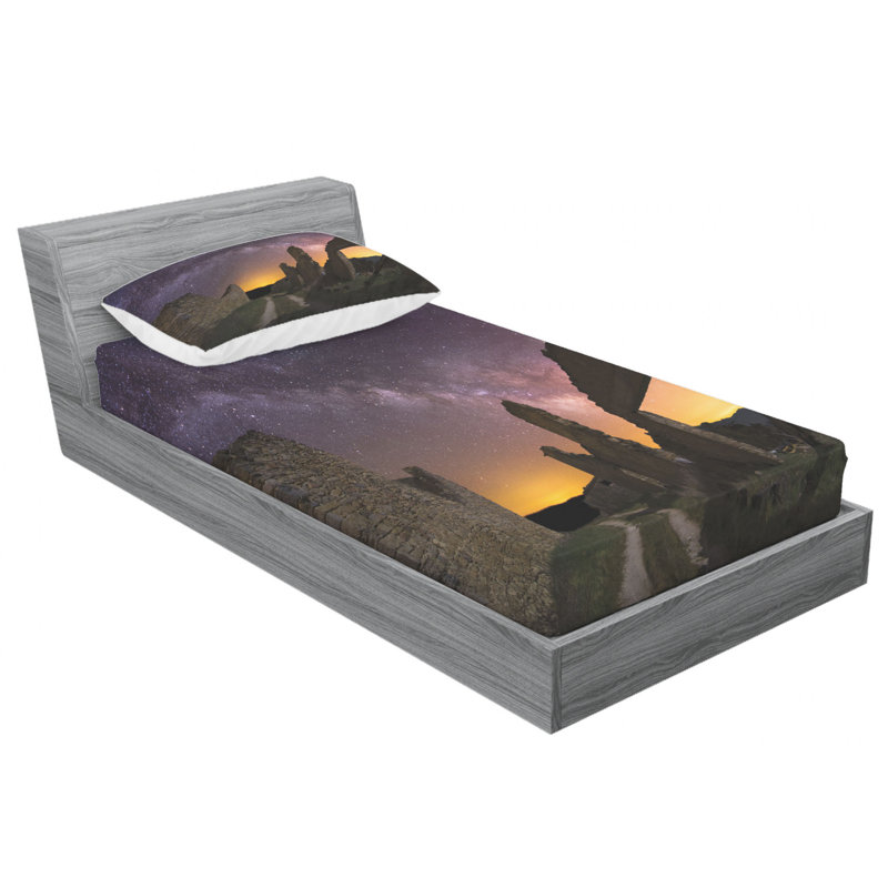 Microfiber Sheet Set, Twin Sheet Set with Fitted Sheet