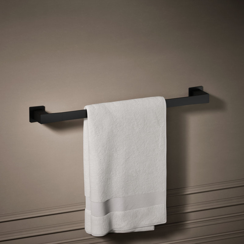 Honesty Towel Bar, Matte Black, 24"W