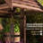 Wood Wishing Well For Outside With Hanging Bucket, Wishing Well Planter With Drain Hole For Garden Patio, Carbonized-2117100931