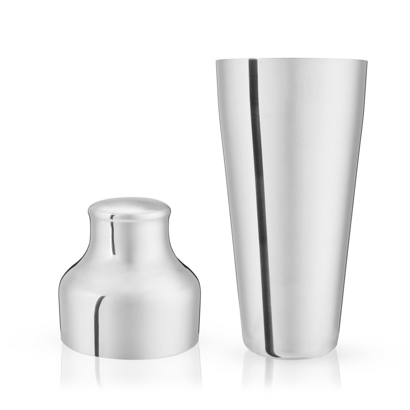 25 Oz Silver Stainless Steel Parisian Cocktail Shaker
