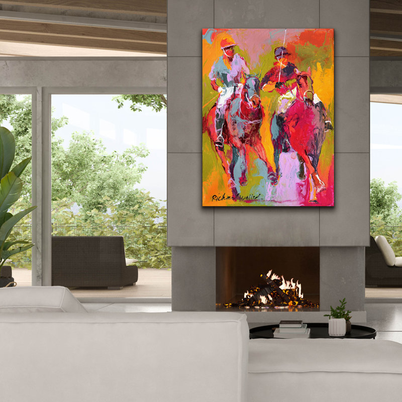 " Polo " by Richard Wallich, 54" H x 40" W x 1.5" D