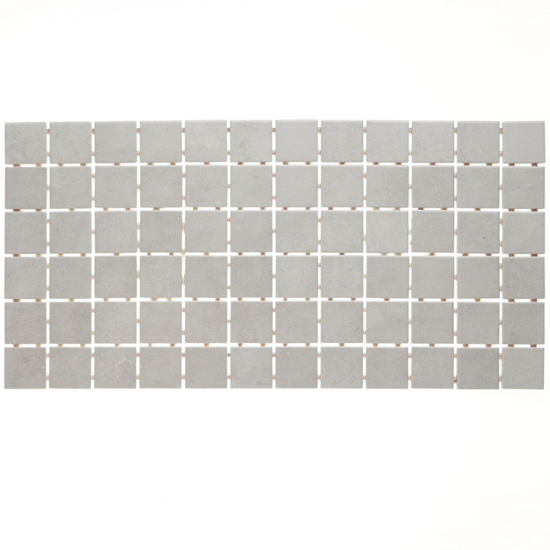 Fairfield 2" x 2" Ceramic Mosaic Tile, Dove Gray