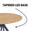 Holmen Round Metal Base Dining Table-748653571