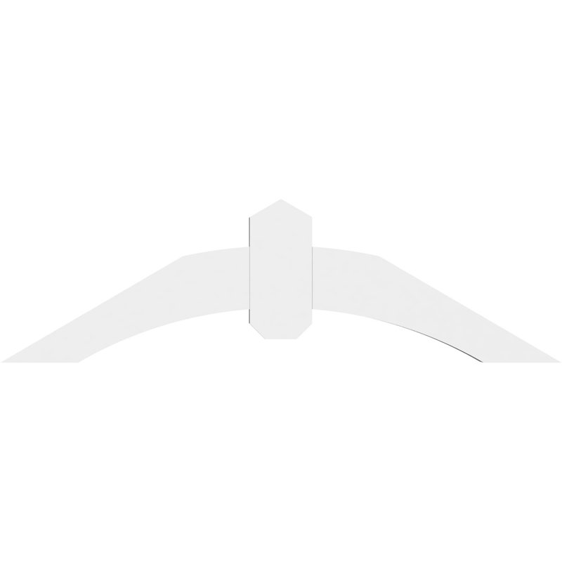 Support pour pignon en PVC Archdale, H 10,5 po x l 36 po (pas: 7/12), P 2 po x F 4 po