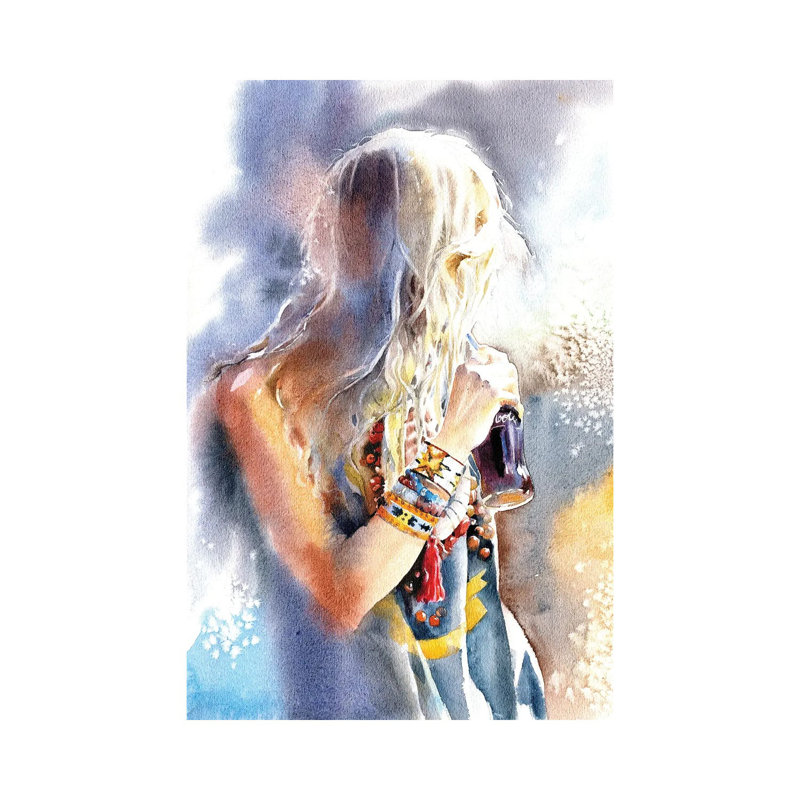 Look Back by Marina Ignatova - Wrapped Canvas Gallery-Wrapped Canvas Giclée, 66.04 cm H x 45.72 cm W x 1.91 cm D